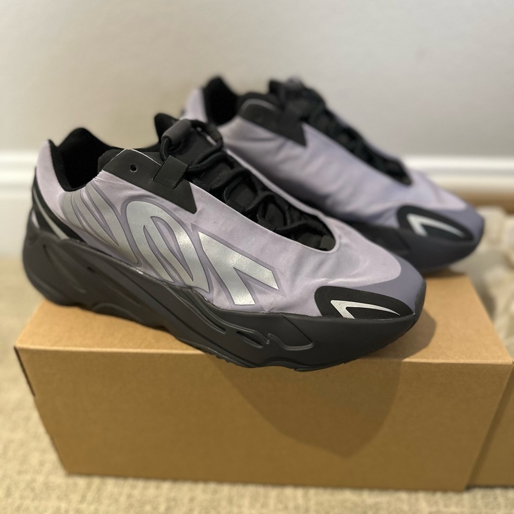 Adidas Yeezy 700’s Sneakers with Silver/purple tinted Accents